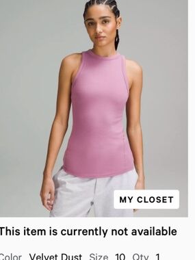 Lululemon Hold Tight Tank Top sz. 10